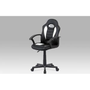 Kancelárska stolička KA-V107 WT biela / čierna Autronic
