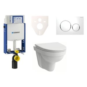 Závesný set WC Laufen Pro Nordic + modul Geberit Kombifix s tlačidlom Sigma 20 (biela) SIKOGE2H4