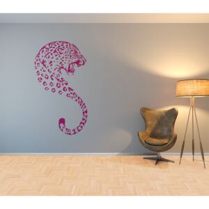 GLIX Leopard - nálepka na stenu Růžová 50 x 90 cm