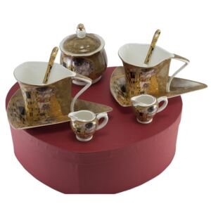 Home Elements Porcelánový set na kávu a čaj - Klimt