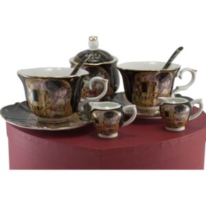 Home Elements Porcelánový set - šapo sady, mliečenka a cukornička - Klimt