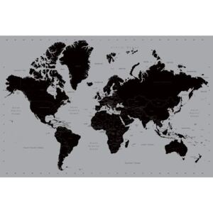Plagát, Obraz - Moderná mapa sveta, (91,5 x 61 cm)