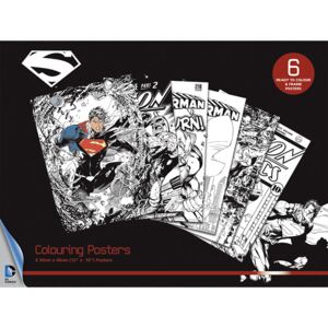 Plagát omaľovánka DC Comics - Superman