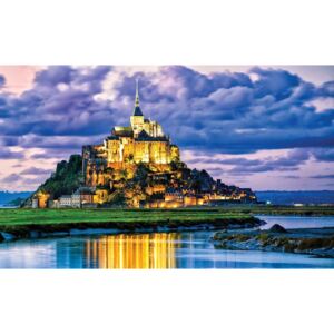 Fototapeta, Tapeta Francúzsko Mont Saint Michel, (368 x 254 cm)