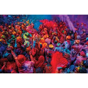 Plagát, Obraz - Festival of Colours, (91,5 x 61 cm)