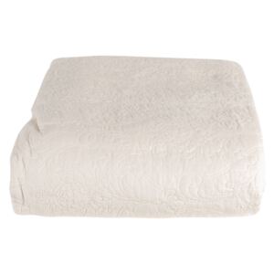 Biely prehoz na posteľ s 2 obliečky na vankúš Aurore - 180*260/ (2) 40*40 cm