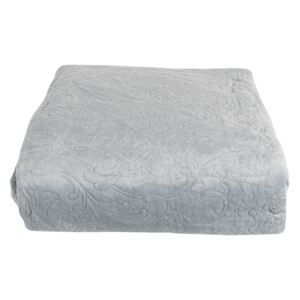 Šedý prikrývka na posteľ s 2 obliečky na vankúš Aurore - 180*260/ (2) 40*40 cm