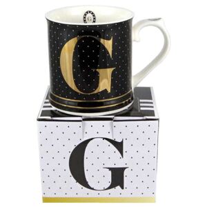 Šálka na kávu čaj s písmenom G