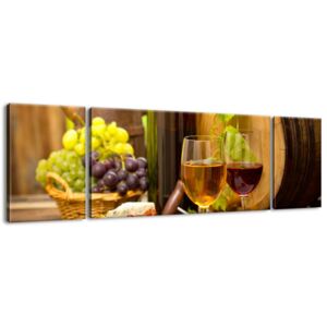 Gario Obraz na plátne Červené a biele víno 170x50cm