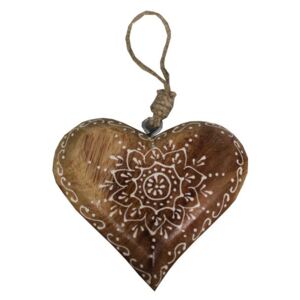 Dekoratívne drevené srdce Antic Line
