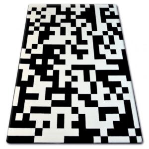 Kusový koberec PP Tetris čiernobiely, Velikosti 120x170cm