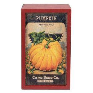Drevený box Pumpkin - 20 * 9 * 12 cm
