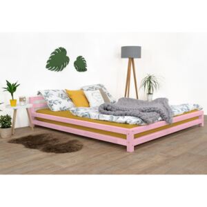 Benlemi Dvojlôžková posteľ Modern Farba: Ružová, Rozmer: 160x190 cm