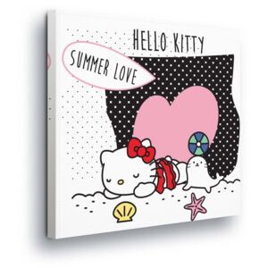 Obraz na plátne - Hello Kitty Summer Love 40x40 cm