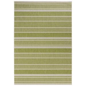Zelený vonkajší koberec Bougari Strap, 160 x 230 cm