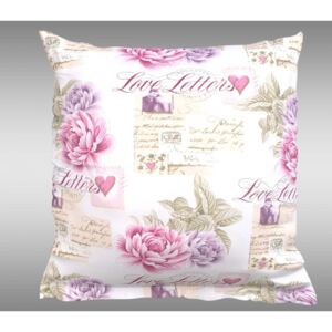 Kvalitex Povlak bavlna na polštář Provence Leontýna ružová 40x40 cm