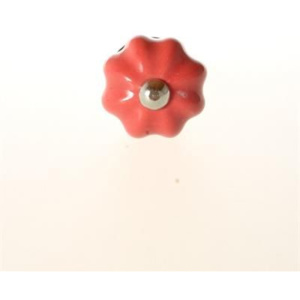 Porcelánová úchytka Tiny Red Flower
