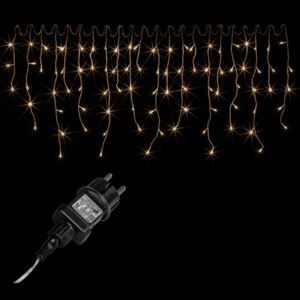 Vianočný svetelný dážď 400 LED teplá biela - 10 m