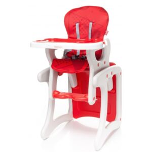 Jedálenský stolček 4 Baby Fashion - červený