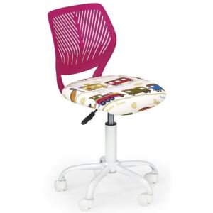 Detská stolička: BALI HALMAR - poťahový materiál: ružová tkanina