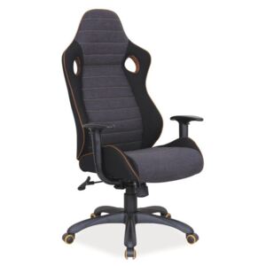Kancelárske kreslo: Q-229 SIGNAL - stoličky: látka - čierna/ sivá