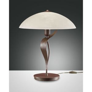 Interierové rustikálne svietidlo FABAS NADIA TABLE LAMP RUST-COLOURED 2688-30-252