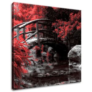 Gario Obraz na plátne Červená Japonská záhrada Rozmery (š x v): 40 x 40 cm