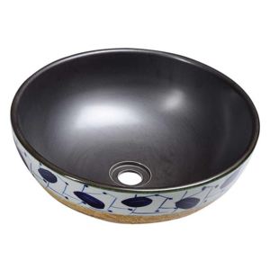 Sapho Priori - Umývadlo 420 mm × 150 mm, čierna/hnedá PI019