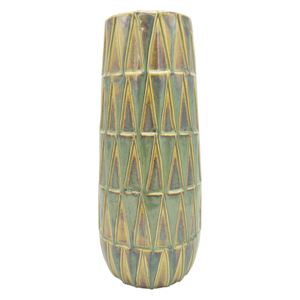 PRESENT TIME Sada 3 ks – Zelená keramická váza Nomad – malá ∅ 13 × 26 cm