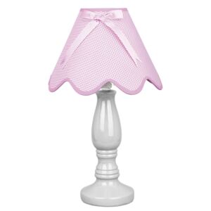 Stolná lampa LOLA ružová E14/1x40W, H41 cm