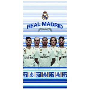 Carbotex · Futbalová bavlnená plážová osuška FC Real Madrid - motív Stars - 100% bavlna - 70 x 140 cm