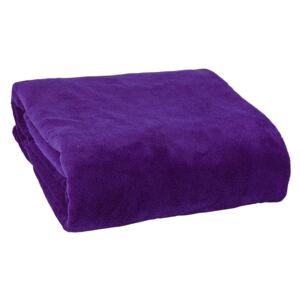 Fleecová deka fialová Rozmer: 200 x 230 cm