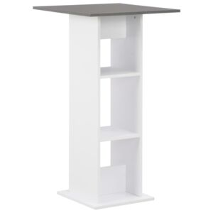 Barový stôl biely 60x60x110 cm