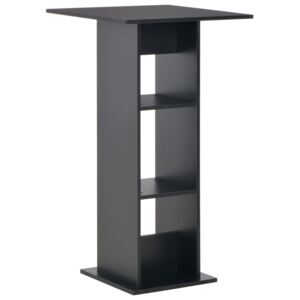 Barový stôl čierny 60x60x110 cm