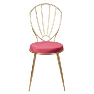 Kovová zlatá stolička Red gold - 46*58*97 cm