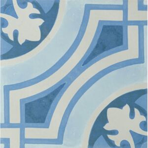 Dlažba/obklad modrá vzhľad patchwork 30x30cm HYDRAULIC BLUE