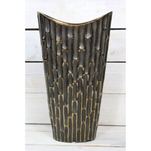 Keramická váza - sivo-zlatá (v. 36 cm) veľkosť