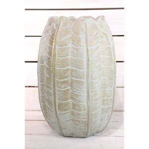 Betónová váza KAKTUS - zlato-tyrkysová (v. 38 cm)