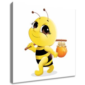 Gario Obraz na plátne Včielka s medíkom Rozmery (š x v): 40 x 40 cm