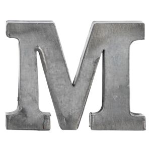 Plechové písmeno M, 6 cm