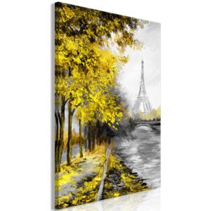 Obraz - Paris Channel (1 Part) Vertical Yellow 40x60