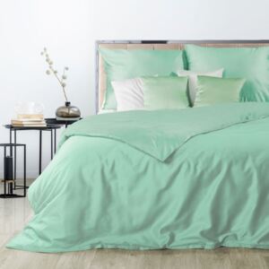 Hebké obojstranné posteľné obliečky mätovo zelenej farby Zelená