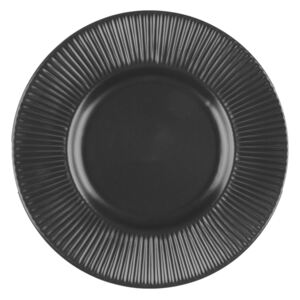 Dezertný tanier, keramika, 22 cm, Capri Barva: Čierna
