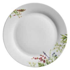 Porcelánový tanier, biely, Herbal Garden velikost: 27 cm
