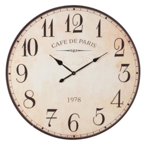 Nástenné hodiny CAFE DE PARIS - Ø 100*5 cm