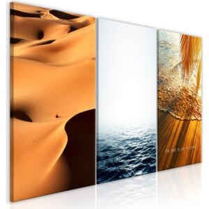 Obraz - Sand and Water (3 Parts) 120x60