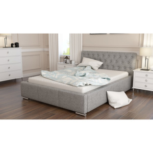 Čalúnená posteľ NARVE + matrac DE LUX, 140x200, madryt 190