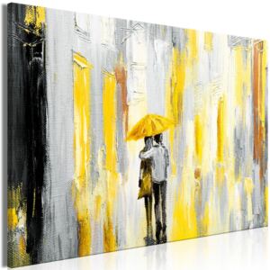 Obraz - Umbrella in Love (1 Part) Wide Yellow 90x60