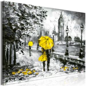 Obraz - Walk in London (1 Part) Wide Yellow 90x60