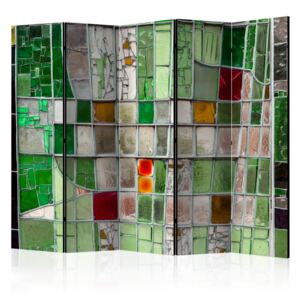 Paraván - Emerald Stained Glass II [Room Dividers] 225x172